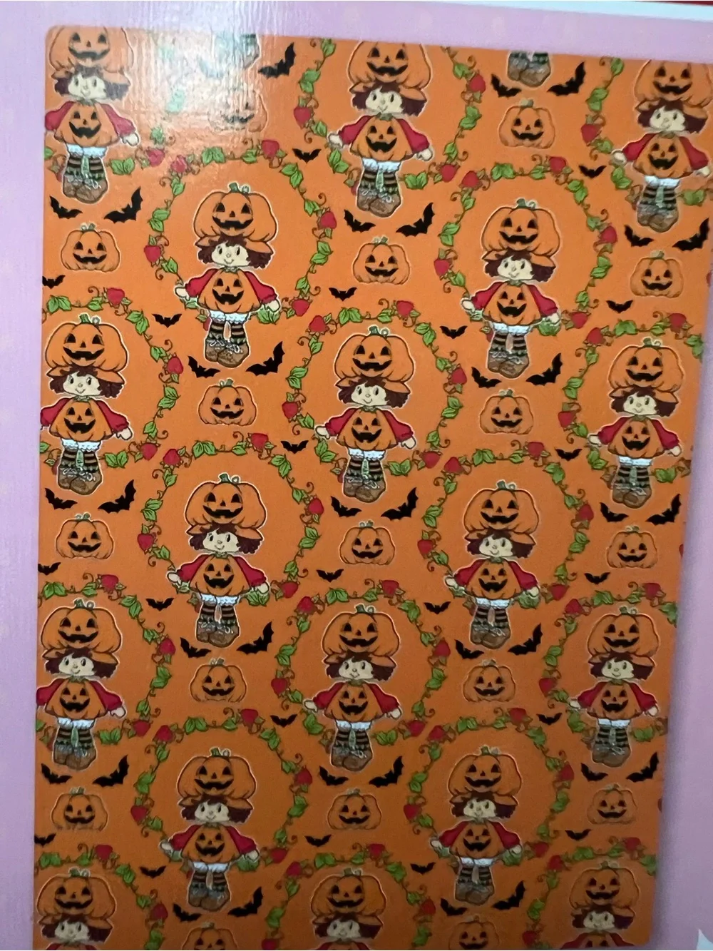 Strawberry Shortcake Halloween Plush Throw - Orange Pumpkin Design